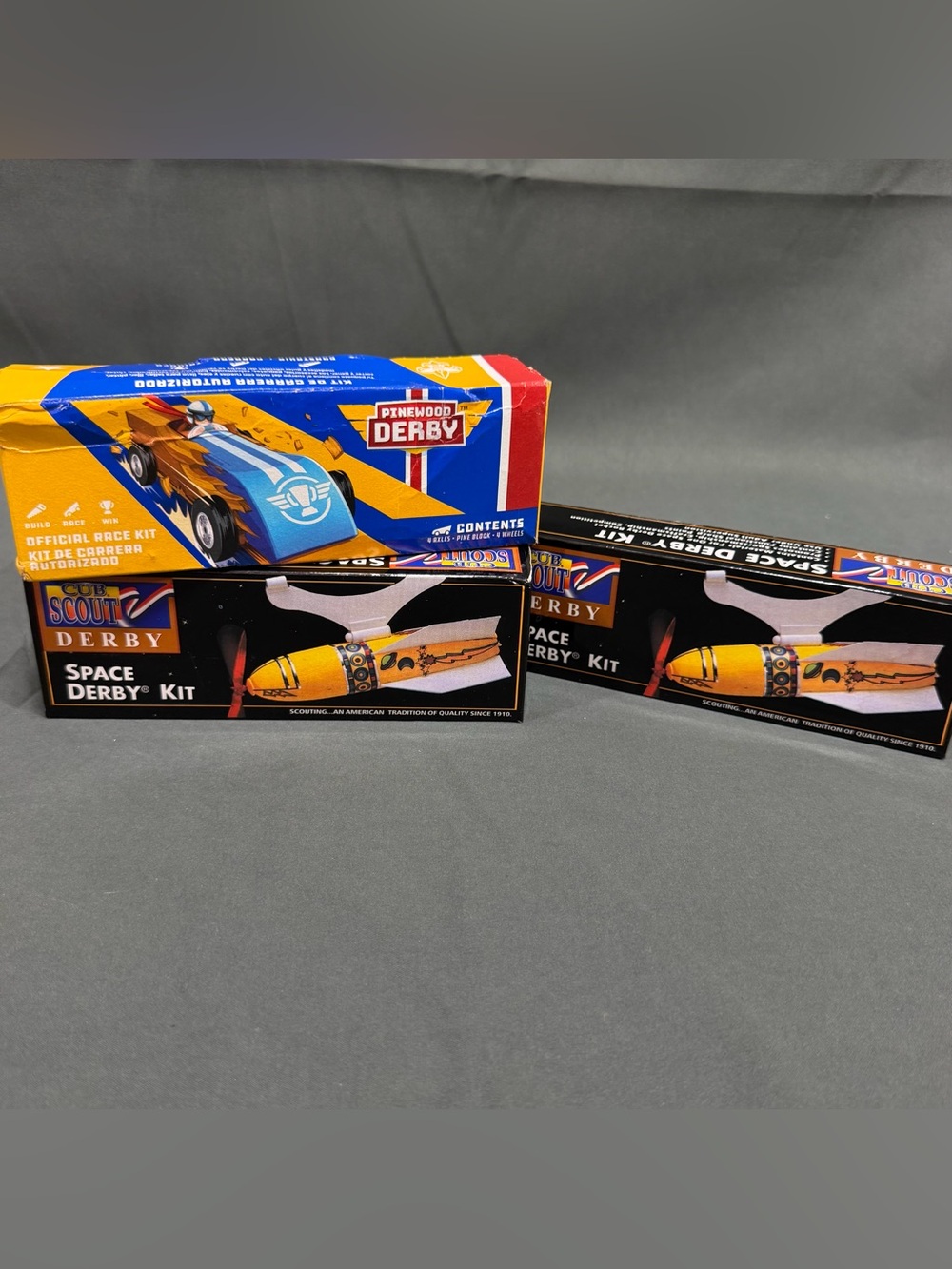Cub Scout Derby Pinewood & Space Derby Unassembled Car Kit Lot MPN 17006 17095